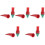 5Pcs Multi-Functional Red Glue Sticks Pepper Shape for Handicrafts 4