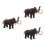 3Pcs Realistic Plastic Elephant Toy Model For Decor And Collection 4
