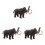 3Pcs Realistic Plastic Elephant Toy Model For Decor And Collection 10
