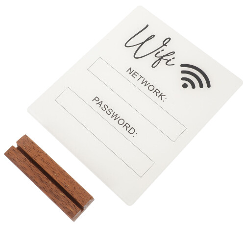 3Pcs Wifi Password Sign Acrylic Board Reminder 2