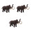 3Pcs Realistic Plastic Elephant Toy Model For Decor And Collection 7