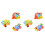 6Pièces Jouet Enfants Assemblage Train Kart Plastique Couleurs 3