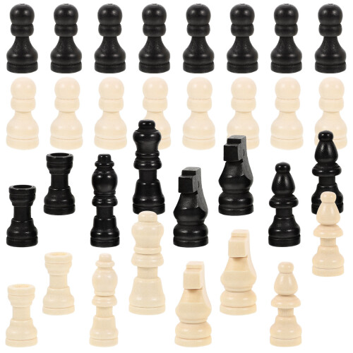 6Ensembles Pièces D'échecs Mini En Bois Pour Jeu De Société 1