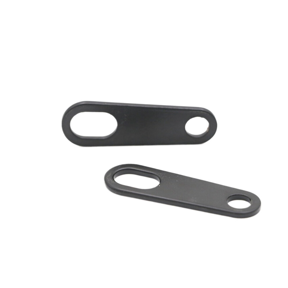 Motorcycle Headlight And Turn Signal Bracket With Adjustable Fork Mount, Pair Black 9070919795077