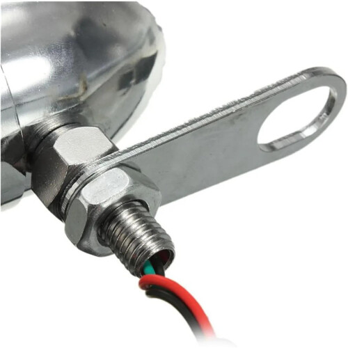 Motorcycle Headlight and Turn Signal Bracket with Adjustable Fork Mount, Black Pair 2