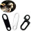 Motorcycle Headlight and Turn Signal Bracket with Adjustable Fork Mount, Black Pair 5