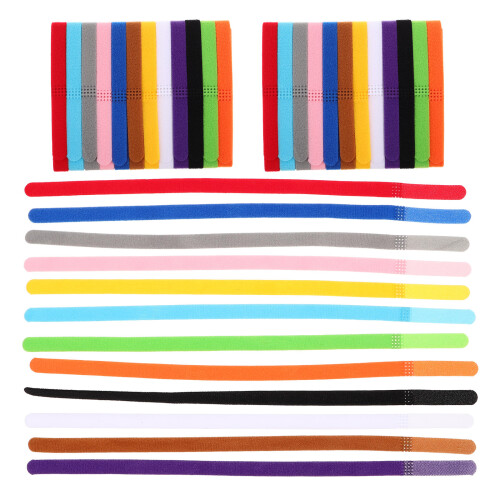 36Pcs Adjustable Nylon Puppy Collars Assorted Colors for Newborn Pets