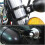 Motorcycle Headlight and Turn Signal Bracket with Adjustable Fork Mount, Black Pair 4