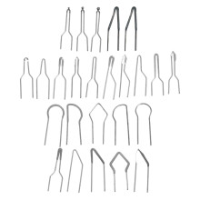 75Pcs Wood Burning Tip Set Silver Iron High Temp Pyrography Nibs