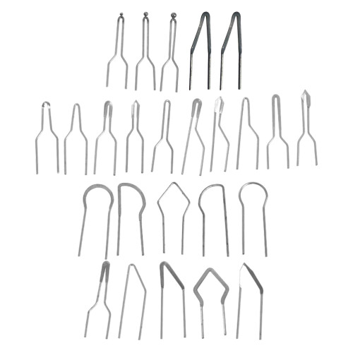 75Pcs Wood Burning Tip Set Silver Iron High Temp Pyrography Nibs
