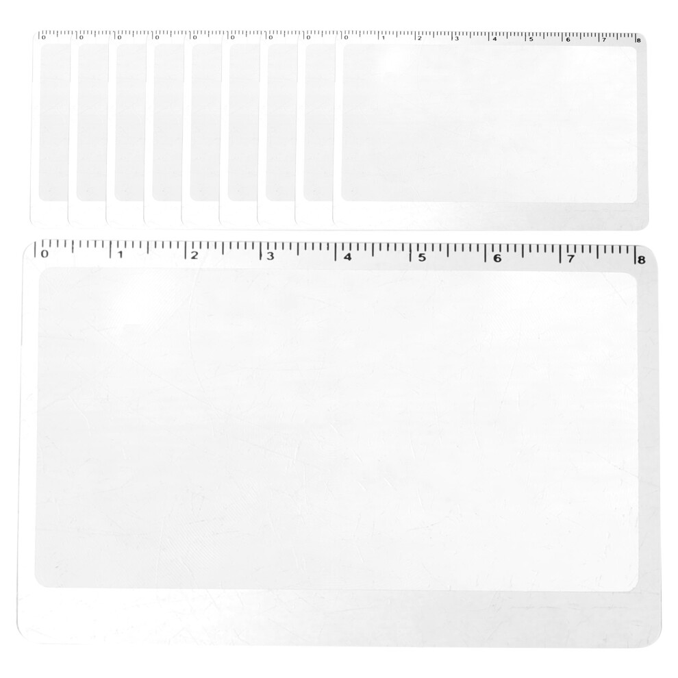 30Pcs Transparent Pvc Reading Magnifier Bookmark For Kids And Seniors 3631552481619