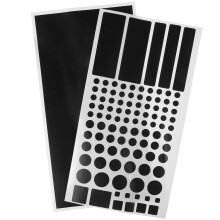 4sheets Blackout Shade Stickers Self Adhesive Light Blocking Stickers For Led Light Covers Temporary Blackout For Bedroom Windows