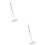 2Pcs Indoor Sweeping Broom Black with Soft Bristles Telescoping Handle 8