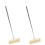 2Pcs Indoor Sweeping Broom Black with Soft Bristles Telescoping Handle 4
