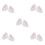 10 Pcs Plush Ear For Motorcycle Creative Decorative Accessory 7