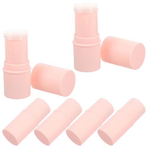 24Pcs Pink Lip Balm Container Tubes Plastic Empty DIY Lipstick Holder