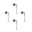 4Pièces Accessoire Zinc Alliage Décor Floral 10