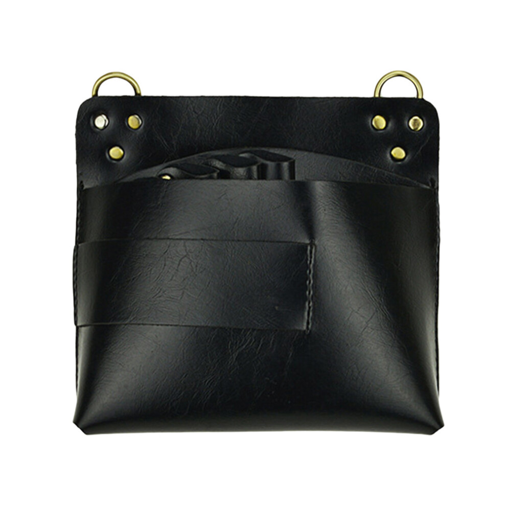 Artibetter Unisex Black 3Pcs Tools Bag Hairstylist Waist Pouch Durable Scissor Organizer