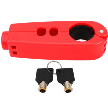 4Pcs Red Motorcycle Brake Lock ABS Durable Handlebar Security Lock