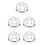 5Pcs Detector Cover Silver High Efficiency Protection Cage 10