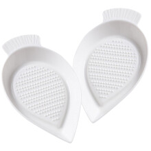 3Pcs White Ceramic Garlic Plate Multi-Function Ginger Grinder