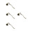 4Pièces Accessoire Zinc Alliage Décor Floral 6