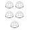 5Pcs Detector Cover Silver High Efficiency Protection Cage 6