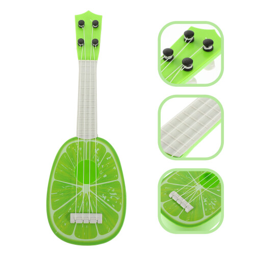 3Pcs Educational Instrument Toy Plastic Mini Ukulele for Kids Playing 1