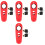 4Pcs Red Motorcycle Brake Lock ABS Durable Handlebar Security Lock 5