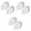 3Pcs White Ceramic Garlic Plate Multi-Function Ginger Grinder 5