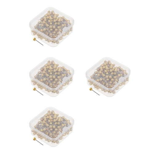 800Pcs Easy Grip Golden Thumbtacks for Wall Board and Document Pinning 2