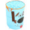 3Pcs Blue Fabric Storage Buckets with Handles for Laundry Use 1
