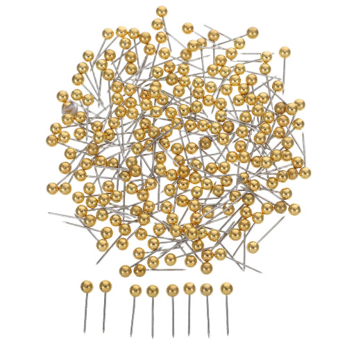 800Pcs Easy Grip Golden Thumbtacks for Wall Board and Document Pinning 1