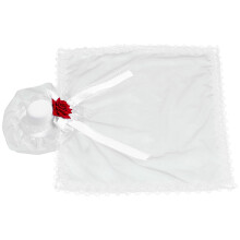 2Pcs White Lace Bridal Veil Hair Clip Vintage Style Wedding Headwear