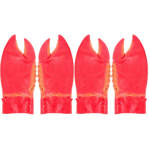 2Paires Cosplay Pinces Rouge Silicone Résistants 2