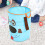 3Pcs Blue Fabric Storage Buckets with Handles for Laundry Use 11