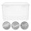 4Pcs Transparent PP Cd Sleeves Storage Box Dustproof Disc Organizer 11