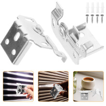 4Sets Aluminium Gardinenhalterung Silber Robust Für Zuhause & Büro