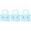 3 Pcs Baby Pinafore Bib Water Proof 4