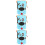 3Pcs Blue Fabric Storage Buckets with Handles for Laundry Use 7