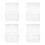 4Pcs Transparent PP Cd Sleeves Storage Box Dustproof Disc Organizer 4