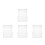 4Pcs Transparent PP Cd Sleeves Storage Box Dustproof Disc Organizer 8
