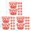 60Sets Plastic Red Mesh Egg Storage Bags with Ventilated Design 7