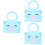 3 Pcs Baby Pinafore Bib Water Proof 6