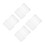 4Pcs Transparent PP Cd Sleeves Storage Box Dustproof Disc Organizer 10