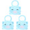 3 Pcs Baby Pinafore Bib Water Proof 2