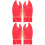 2Paires Cosplay Pinces Rouge Silicone Résistants 6