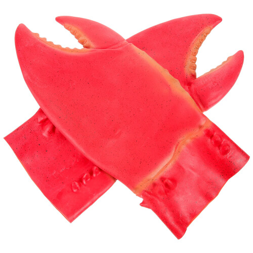 2Paires Cosplay Pinces Rouge Silicone Résistants 1