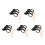 15Pcs Candy Making Pumps Rubber Copper Syrup Blower Multi- 6