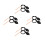 8Pcs Candy Art Work Plastic Manual Sugar Blower Kit 5